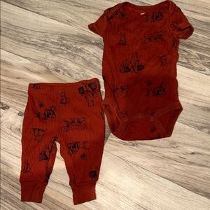 Carter's Baby Onesie with Black Animal Print